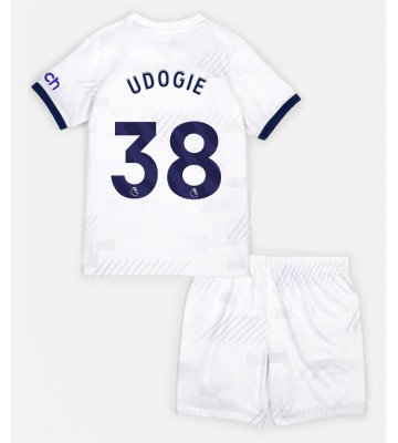Tottenham Hotspur Destiny Udogie #38 Replica Home Stadium Kit for Kids 2023-24 Short Sleeve (+ pants)
